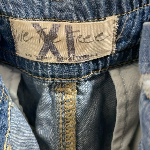 Free People 100% lightweight cotton denim pants size XL. NWT - Picture 3 of 8